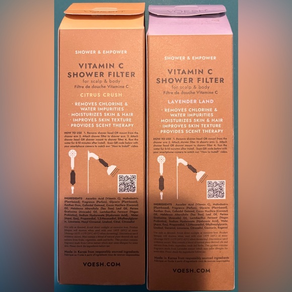 2 pack VITAMIN C SHOWER FILTERS 
LAVENDER LAND & CITRUS CRUSH - NEW IN BOX - Picture 15 of 15